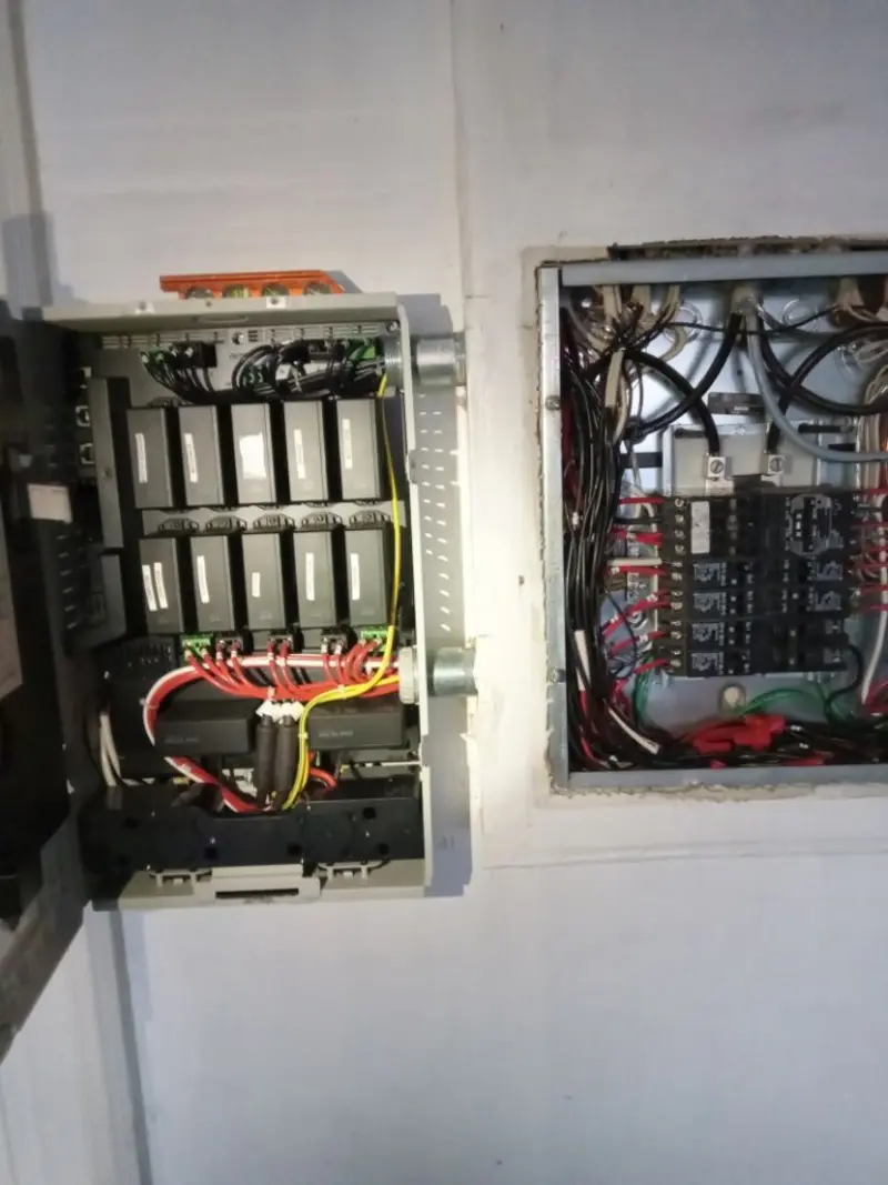 Electrical panel upgrade completed for Indoor Lighting Installation in Chesapeake Beach
